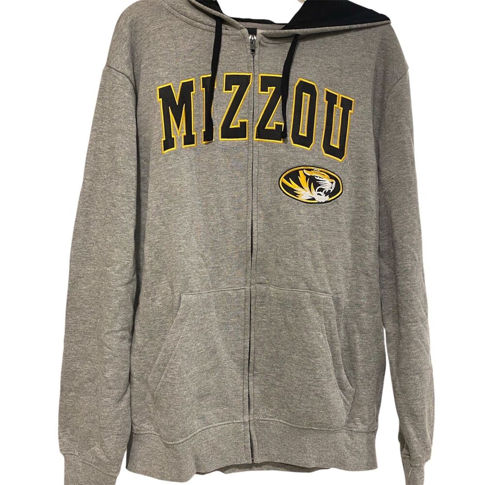 NEW Colosseum Mizzou Missouri Tigers Hoodie Embroidered  SOFT  Size Large NWT